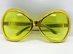 Altın Renk Yeşilçam Nostalji 80li Yıllar 90lı Yıllar Parti Gözlüğü  7x16 Cm