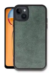 Newface Apple İphone 14 Kılıf Aras Deri Kapak - Koyu Yeşil