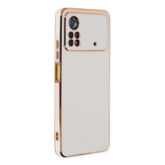 Xiaomi Poco X4 Pro 5g Kılıf Volet Silikon - Beyaz