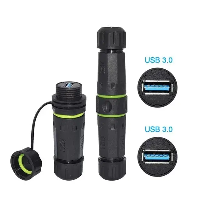 Powermaster Pm-24598 Dişi - Dişi Ip68 Su Geçirmez 3.0 Usb-a Konnektör