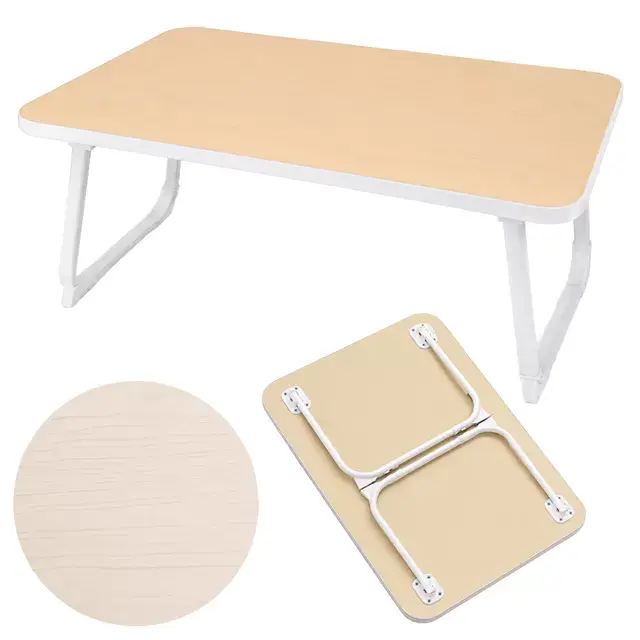 Sunup Sn-29696 Katlanabilir Laptop Masası Ve Yatak Koltuk Üzeri Tepsisi Ahşap Desen 70x48cm