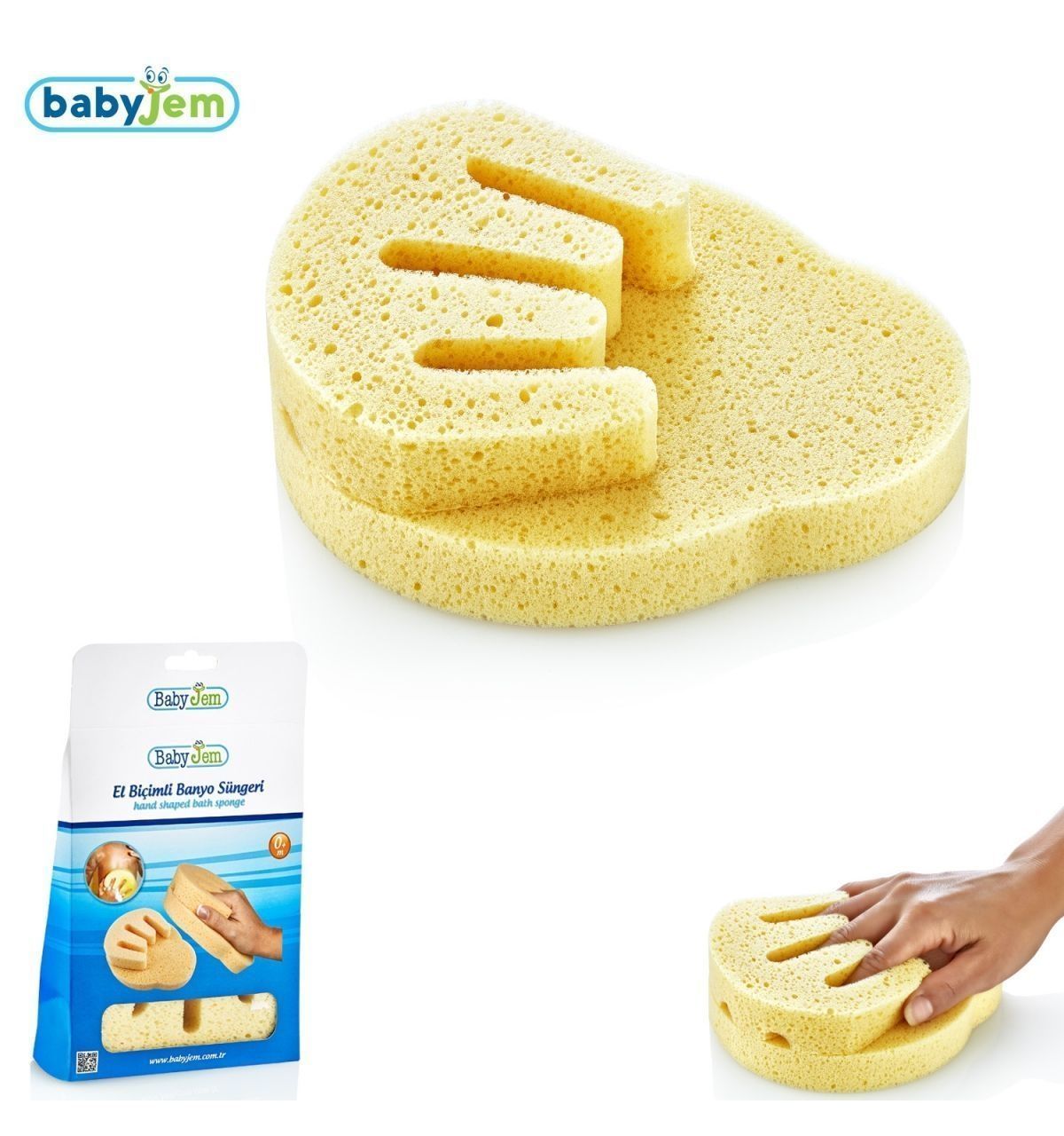Babyjem El Biçimli Banyo Süngeri