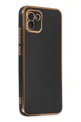 Newface Samsung Galaxy A03 Kılıf Volet Silikon - Siyah