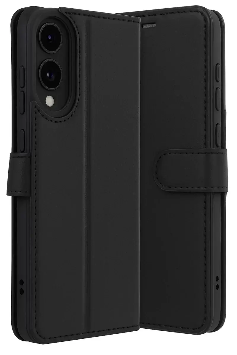 Newface Samsung Galaxy S25 Edge Trend S Plus Kapaklı Kılıf - Siyah
