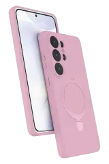 Newface Samsung Galaxy S26 Ultra Regal Magsafe Standlı Kapak - Açık Pembe