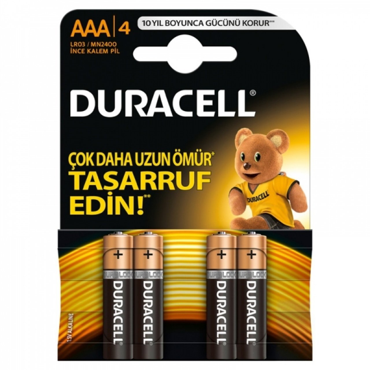 AAA İnce Kalem Pil - 1.5 Volt - 4 Adet