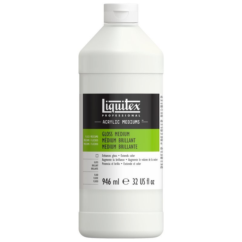 Fluid Medium - Gloss Medium & Varnish - Parlak Vernik - 946ml