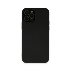 İphone 12 Pro Kılıf Lansman Glass Kapak - Siyah