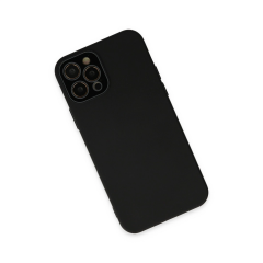 İphone 12 Pro Kılıf Lansman Glass Kapak - Siyah