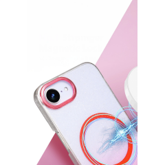 İphone 16e Glossy Magsafe Kapak - Pembe