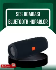 Kablosuz Hoparlör 12 Saat Çalma Süresi Usb Aux Tf Kart Destekli