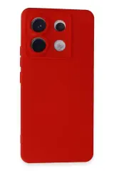 Newface Xiaomi Redmi Note 13 Pro 5g Kılıf Nano İçi Kadife Silikon - Kırmızı
