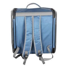 Markapet Çift Cam Kedi Köpek Taşıma Çantası 32x40x42 cm Mavi