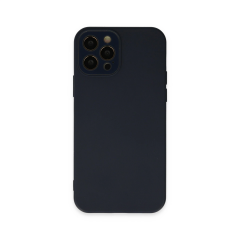 İphone 12 Pro Kılıf Lansman Glass Kapak - Lacivert