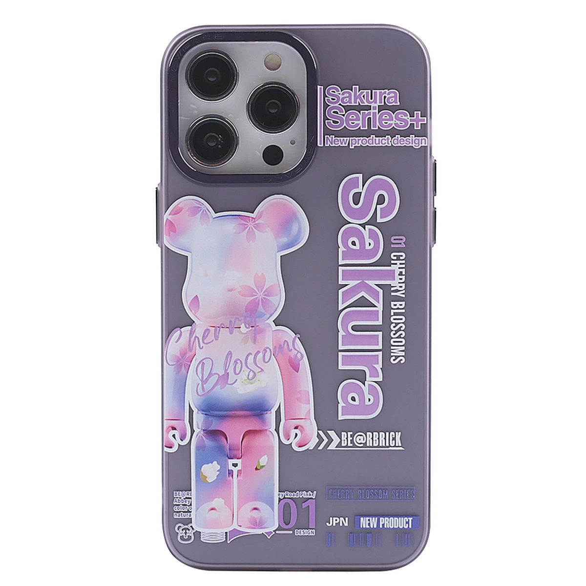 İphone 13 Pro Max Kılıf Prada Desenli Kapak - Prada Mor - 1