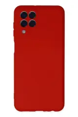 Newface Samsung Galaxy M33 Kılıf Nano İçi Kadife Silikon - Kırmızı