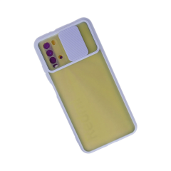 Xiaomi Redmi 9t Kılıf Palm Buzlu Kamera Sürgülü Silikon - Lila