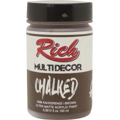 Multidecor Chalked Akrilik Boya - 100cc - Kahverengi - N:4586