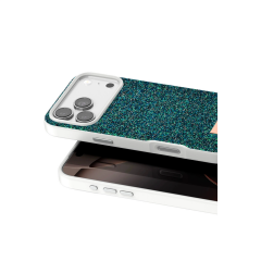 Onegif  İphone 17 Pro Bright Simli Kapak - Koyu Yeşil