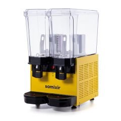 Klasik Twin Soğuk İçecek Dispenseri, 20+20 L, Karıştırıcılı, Sarı