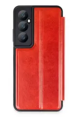 Newface Realme C65 Kılıf Flip Cover - Kırmızı