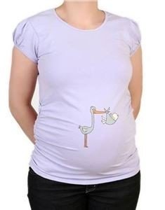 Elija Hamile Kısa Kollu Leylek T-Shirt