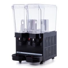Klasik Twin Soğuk İçecek Dispenseri, 20+20 L, Karıştırıcılı, Siyah