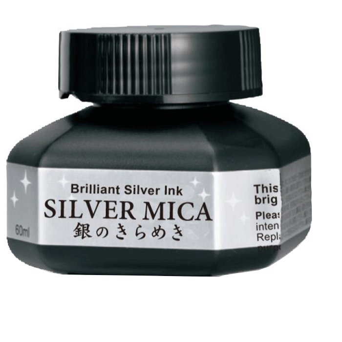 Silver Mica Metalik Gümüş Mürekkep 60 ml.
