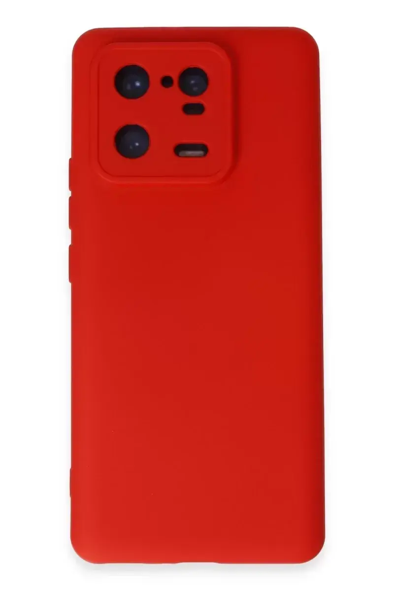 Newface Xiaomi Mi 13 Pro Kılıf Nano İçi Kadife Silikon - Kırmızı