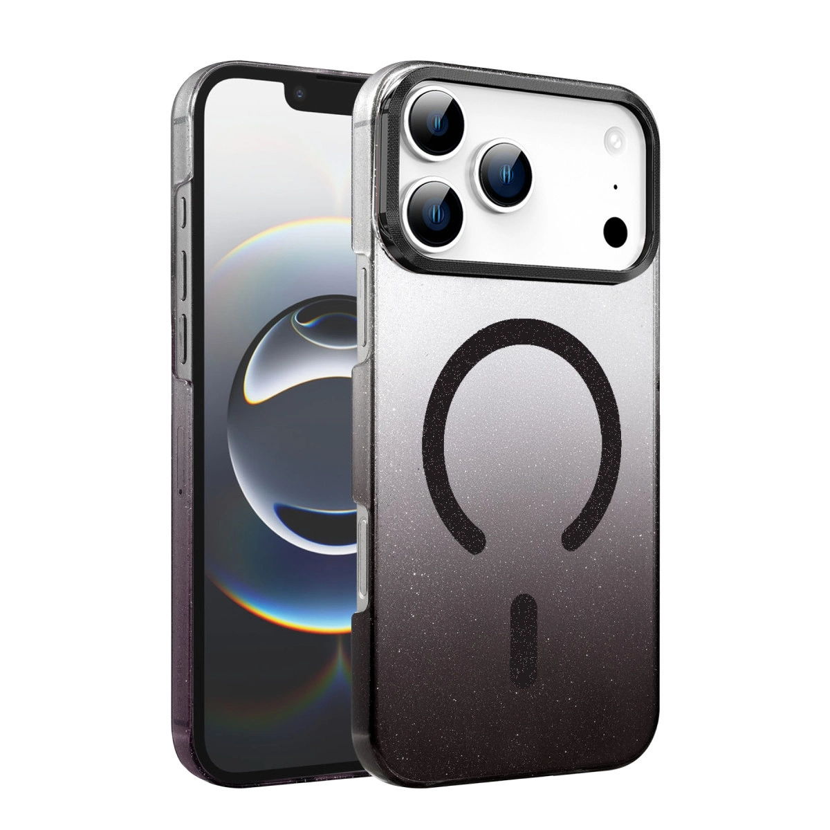 İphone 17 Pro Max Glossy Magsafe Kapak - Siyah