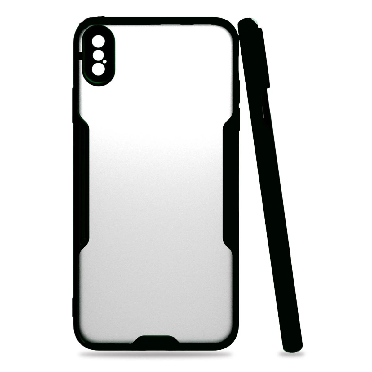 İphone Xs Max Kılıf Platin Silikon - Siyah