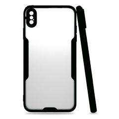 İphone Xs Max Kılıf Platin Silikon - Siyah
