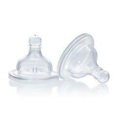 Chicco Wellbeing Biberon Emziği 6 ay+ Mama Akış 2'li Silikon