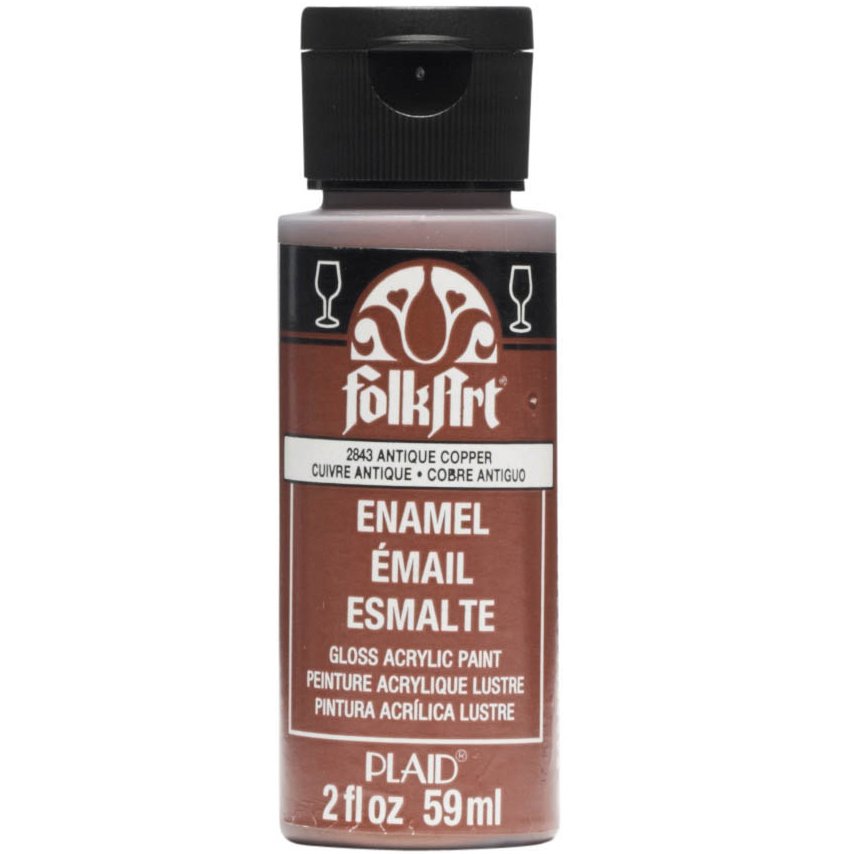 Folkart Enamel Akrilik Boya 59ml. N:2843 Antique Copper