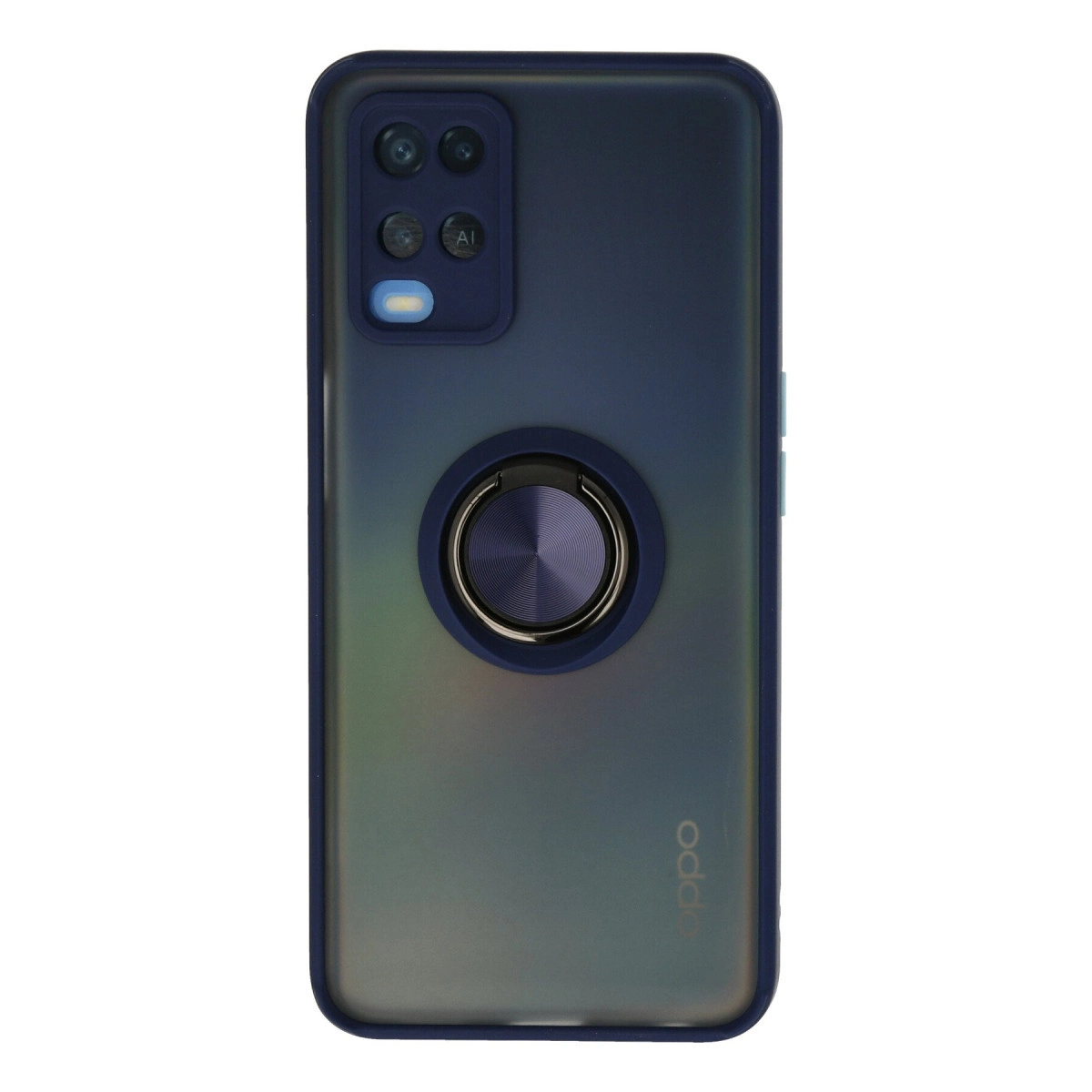 Oppo A54 4g Kılıf Montreal Yüzüklü Silikon Kapak - Lacivert