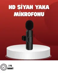 2’li Kablosuz Yaka Mikrofonu İphone İçin Profesyonel Video Ses