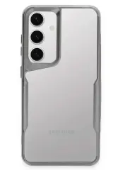 Newface Samsung Galaxy S24 Kılıf Boyi Silikon Kapak - Gümüş