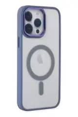 Newface İphone 14 Pro Max Kılıf Room Magneticsafe Silikon - Sierra Blue