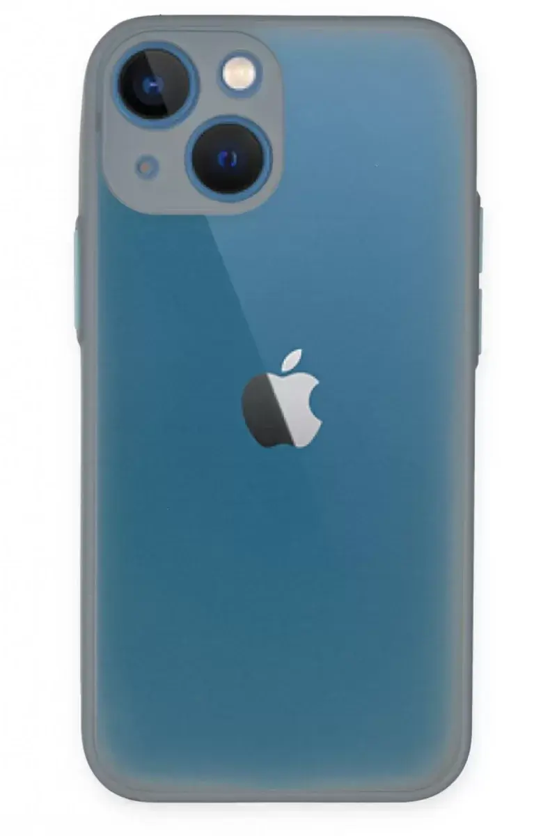 Newface İphone 15 Plus Kılıf Montreal Silikon Kapak - Gri