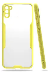 Newface Samsung Galaxy A11 Kılıf Platin Silikon - Sarı