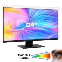 Weko Wk-29921 24'' Mavi Işık Filtreli Monitör Ekran Koruyucu Darbeye Dayanıklı 2mm Optik Difüzörlü