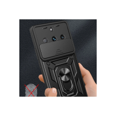 Realme 11 Pro Kılıf Pars Lens Yüzüklü Silikon - Kırmızı