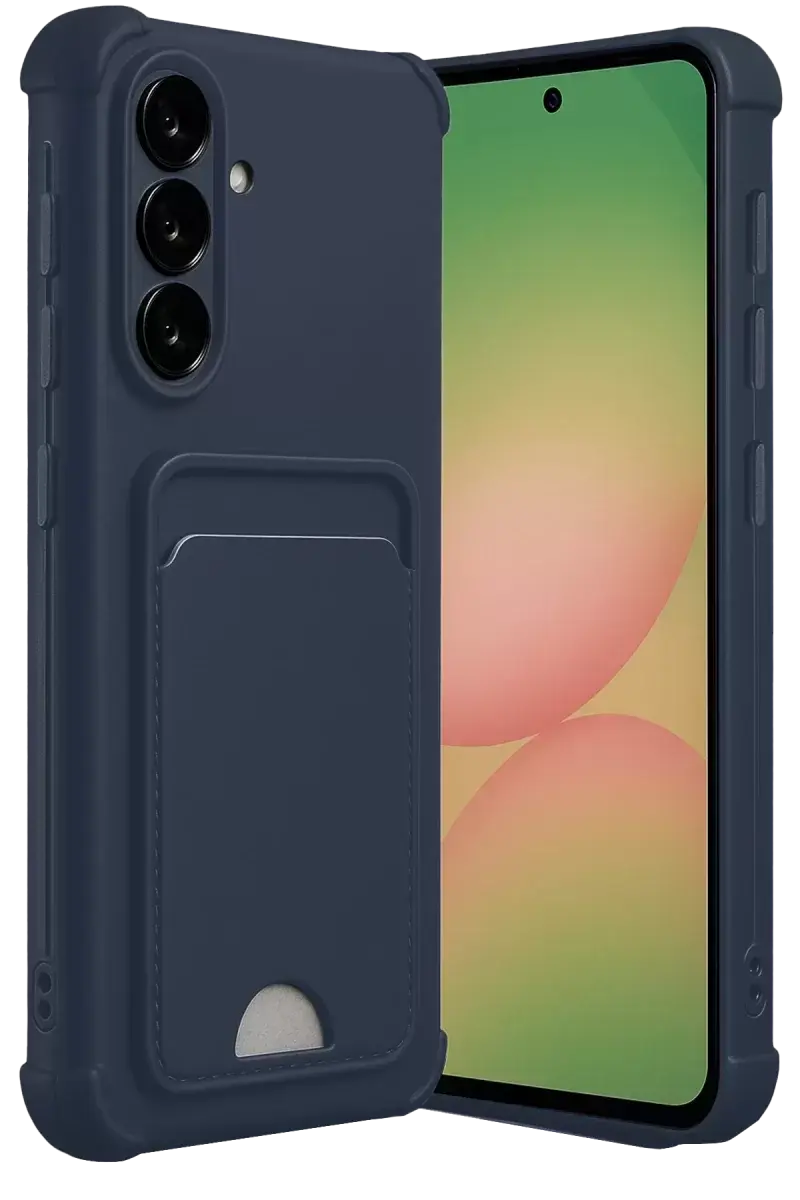 Newface Samsung Galaxy A36 Kılıf Kelvin Kartvizitli Silikon - Lacivert