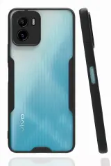 Newface Vivo Y15s Kılıf Platin Silikon - Siyah
