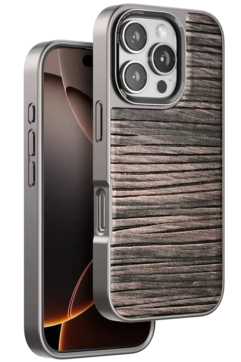 Venco İphone 16 Pro Wave Kapak - Kahverengi