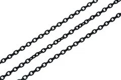 Metal Zincir Siyah Çapraz 2X3mm 3metre