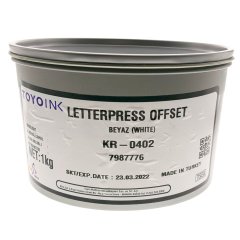 Toyoink Letterpress Offset Matbaa Mürekkebi 1,5kg N:Kr-0402 Beyaz