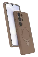 Newface Samsung Galaxy S26 Ultra Regal Magsafe Standlı Kapak - Çöl Titanyum