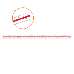 Plastik Beyaz Cetvel 60cm N:Tcd-60