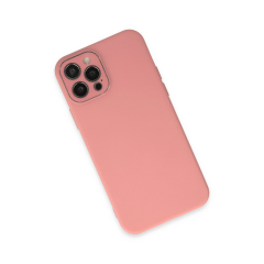 İphone 12 Pro Kılıf Lansman Glass Kapak - Pembe